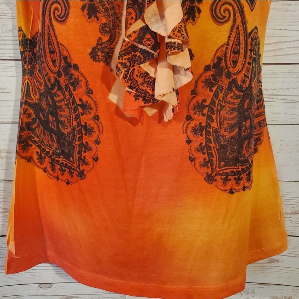 Susan Lawrence Ruffle Tank Top (CL) - Picture 6 of 6